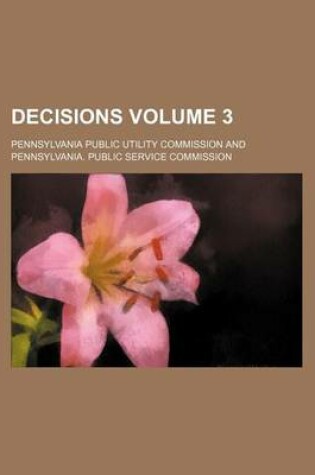 Cover of Decisions Volume 3