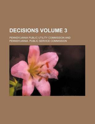 Book cover for Decisions Volume 3