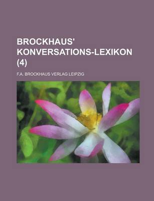 Book cover for Brockhaus' Konversations-Lexikon (4 )