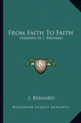 Cover of From Faith to Faith