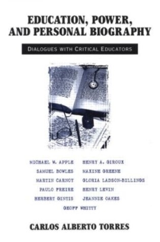 Cover of Education, Power, and Personal Biography