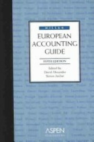 Cover of Miller European Accounting Guide