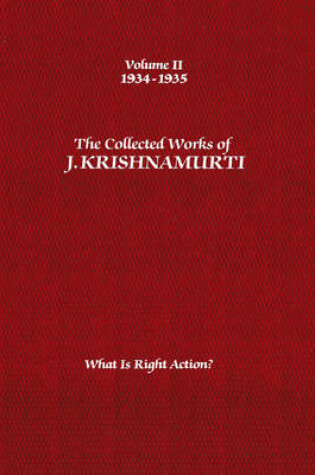 Cover of The Collected Works of J.Krishnamurti  - Volume II 1934-1935