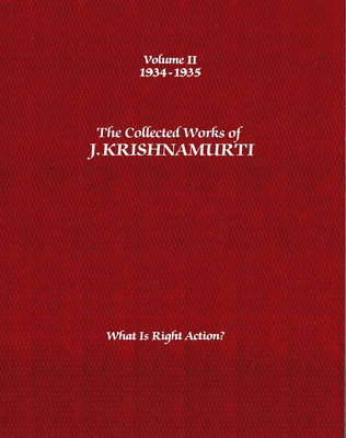Book cover for The Collected Works of J.Krishnamurti  - Volume II 1934-1935
