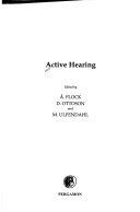Cover of Active Hearing