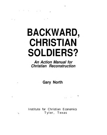 Book cover for Backward Christian Soldiers