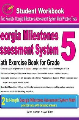 Cover of Georgia Milestones Assessment System Math Exercise Book for Grade 5
