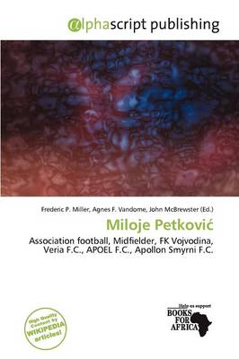 Book cover for Miloje Petkovi