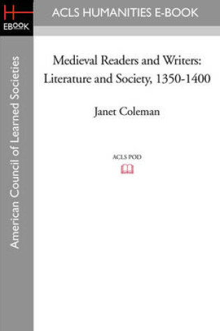 Cover of Medieval Readers and Writers
