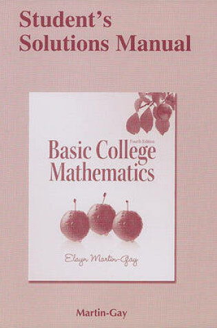 Cover of Student Solutions Manual for Basic College Mathematics