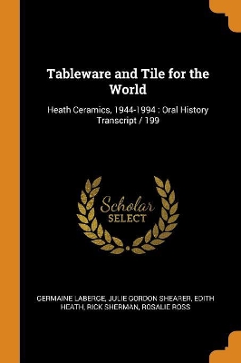 Book cover for Tableware and Tile for the World