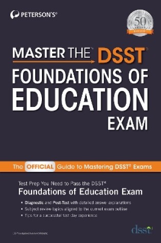 Cover of Master the DSST Foundations of Education Exam