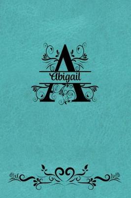 Book cover for Split Letter Personalized Name Journal - Abigail