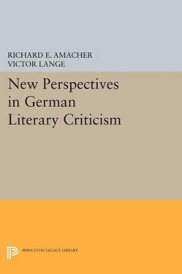 Book cover for New Perspectives in German Literary Criticism