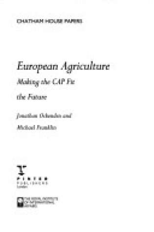 Cover of European Agriculture