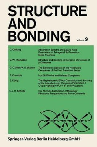 Cover of Structure and Bonding