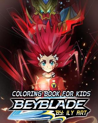 Book cover for Beyblade Coloring Book For Kids