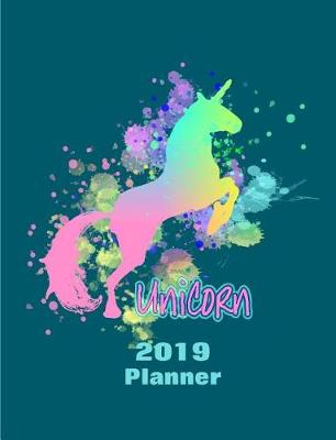 Book cover for Unicorn 2019 Planner