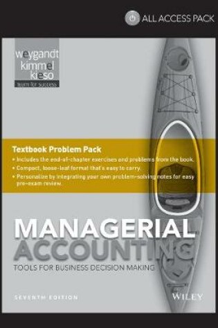 Cover of Managerial Accounting: Tools for Business Decision Making, 7e All Access Pack Print Component