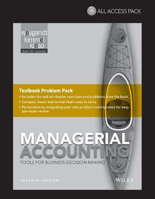 Book cover for Managerial Accounting: Tools for Business Decision Making, 7e All Access Pack Print Component