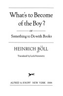 Book cover for What's to Becom of Boy