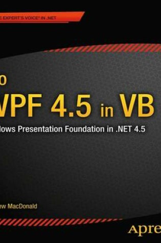 Cover of Pro WPF 4.5 in VB