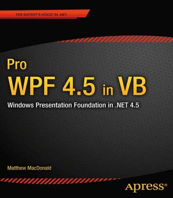 Book cover for Pro WPF 4.5 in VB