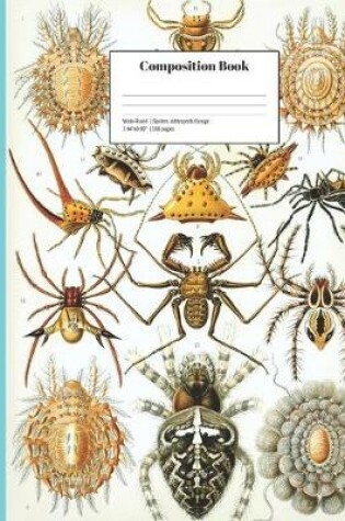 Cover of Wide-Ruled Spiders Arthropods Design