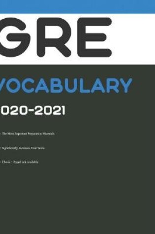 Cover of GRE Test Vocabulary 2020-2021