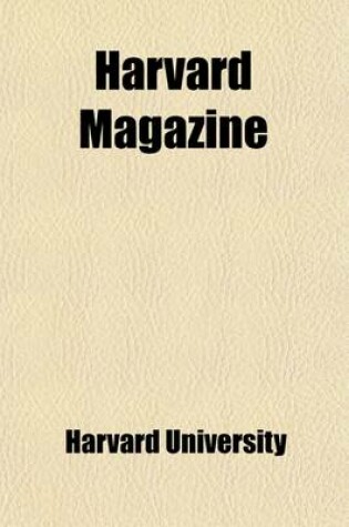 Cover of Harvard Magazine (Volume 1)