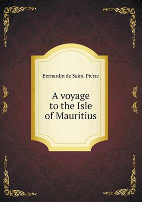 Book cover for A voyage to the Isle of Mauritius