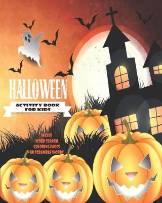 Book cover for Halloween Activity Book For Kids