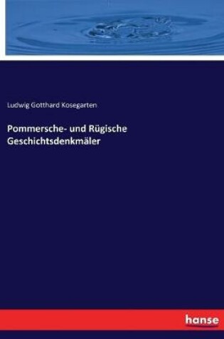 Cover of Pommersche- und Rügische Geschichtsdenkmäler