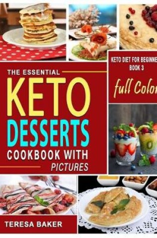 Cover of Keto Desserts Cookbook with Color Pictures