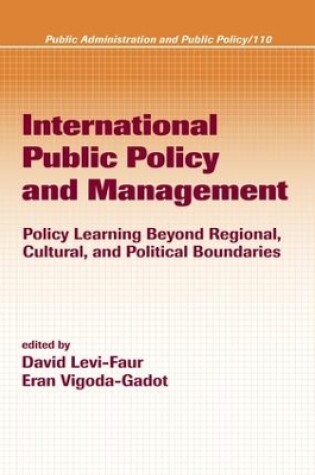 Cover of International Public Policy and Management