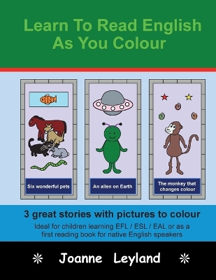 Cover of Learn To Read English As You Colour