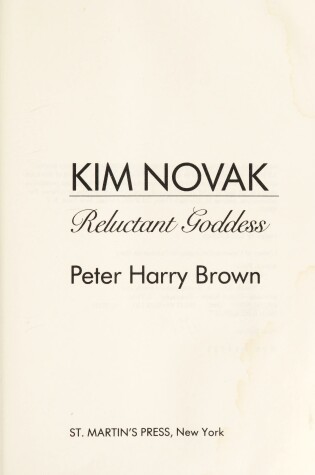 Cover of Kim Novak--Reluctant Goddess