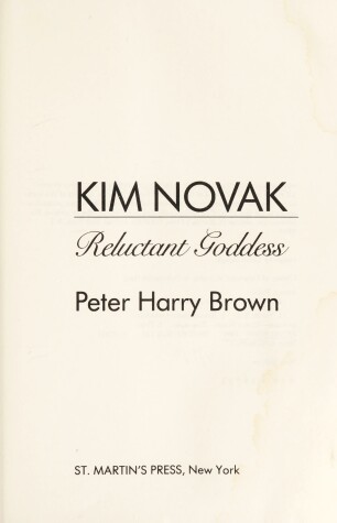 Book cover for Kim Novak--Reluctant Goddess