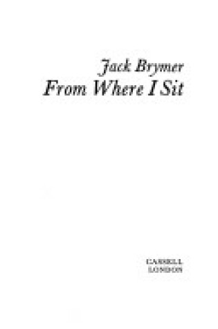 Cover of From Where I Sit