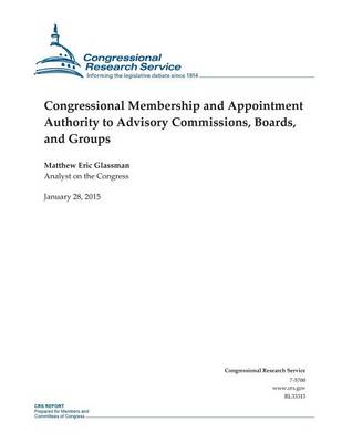 Cover of Congressional Membership and Appointment Authority to Advisory Commissions, Boards, and Groups
