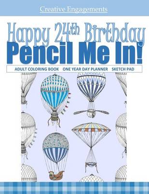 Book cover for Happy 24th Birthday Adult Coloring Book for Men