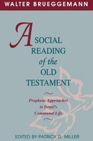 Cover of A Social Reading of the Old Testament