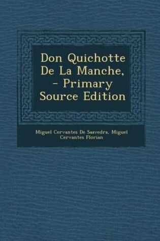 Cover of Don Quichotte de La Manche,