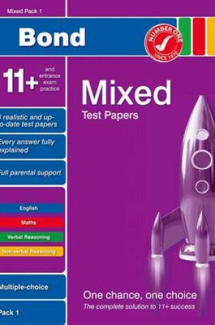 Cover of Bond 11+ Test Papers Mixed Pack 1 Multiple Choice