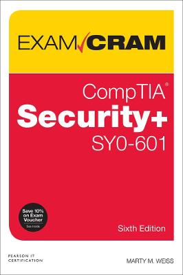 Book cover for CompTIA Security+ SY0-601 Exam Cram