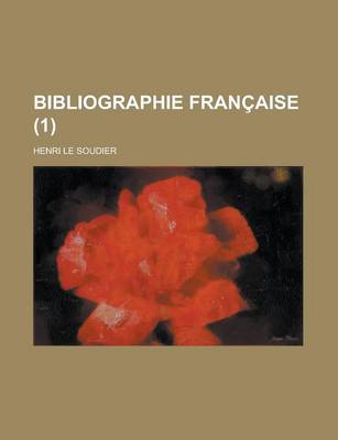 Book cover for Bibliographie Francaise (1)