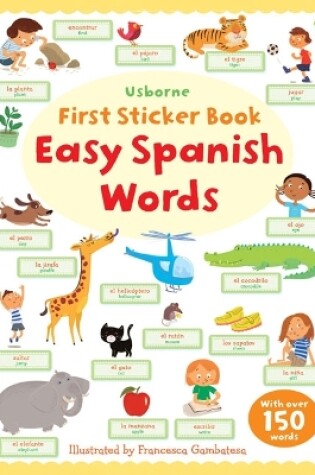 Cover of First Sticker Book Easy Spanish Words