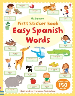 Book cover for First Sticker Book Easy Spanish Words