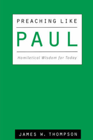 Cover of Preaching Like Paul