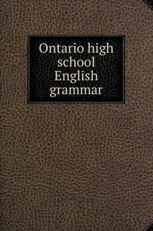 Cover of Ontario high school English grammar